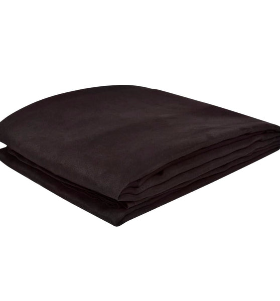 Micro-Suede Sofaüberwurf Tagesdecke Braun 210 x 280 cm