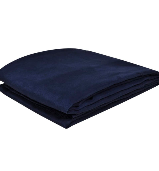 Micro-Suede Sofaüberwurf Tagesdecke Marineblau 140 x 210 cm