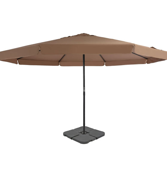 Sonnenschirm mit Schirmständer Taupe