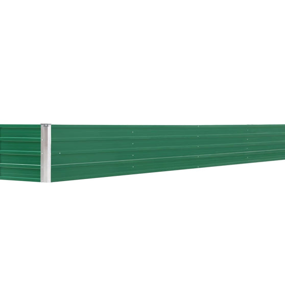 Garten-Hochbeet Verzinkter Stahl 320×40×45 cm Grün