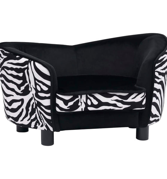 Hundesofa Schwarz 68x38x38 cm Plüsch
