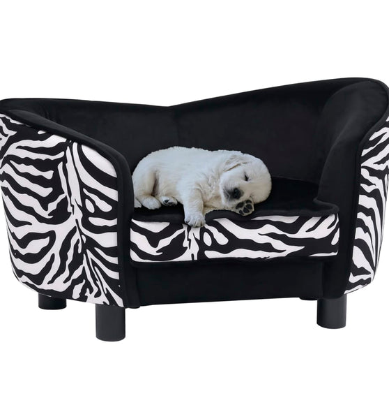 Hundesofa Schwarz 68x38x38 cm Plüsch