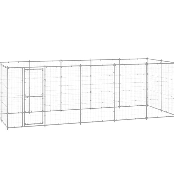 Outdoor-Hundezwinger Verzinkter Stahl 12,1 m²