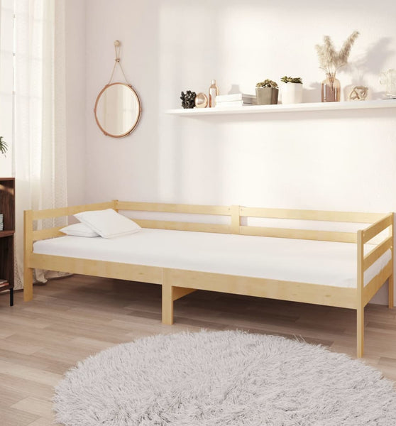 Tagesbett mit Matratze 90x200 cm Kiefer Massivholz