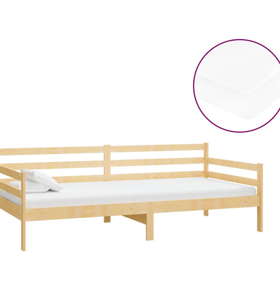 Tagesbett mit Matratze 90x200 cm Kiefer Massivholz