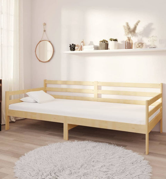 Tagesbett mit Matratze 90x200 cm Kiefer Massivholz