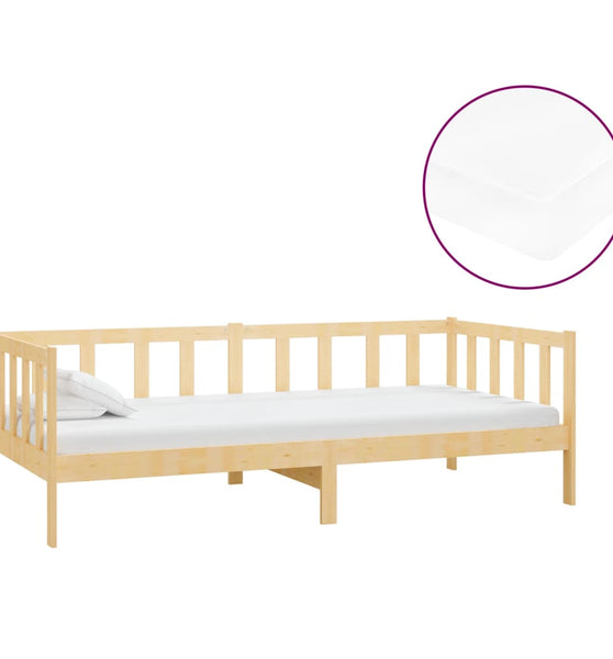 Tagesbett mit Matratze 90x200 cm Kiefer Massivholz