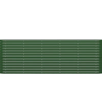 Hochbeet Pulverbeschichteter Stahl 224x40x68 cm Grün