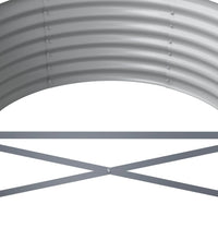 Hochbeet Pulverbeschichteter Stahl 224x80x36 cm Anthrazit