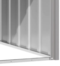 Hundehütte Grau 116,5x153x81,5 cm Verzinkter Stahl