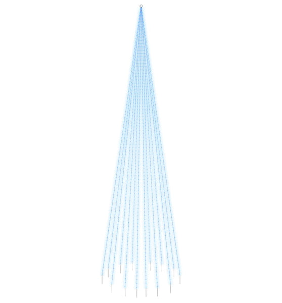LED-Weihnachtsbaum für Fahnenmast Blau 1134 LEDs 800 cm