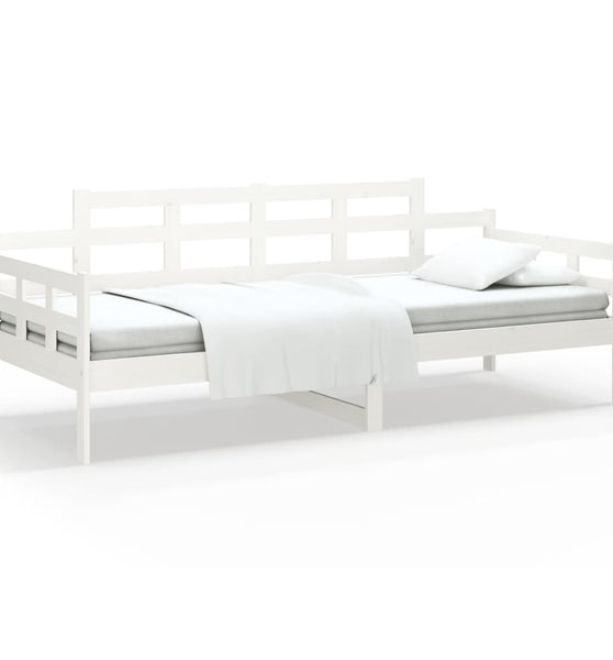 Tagesbett Weiß Massivholz Kiefer 90x190 cm