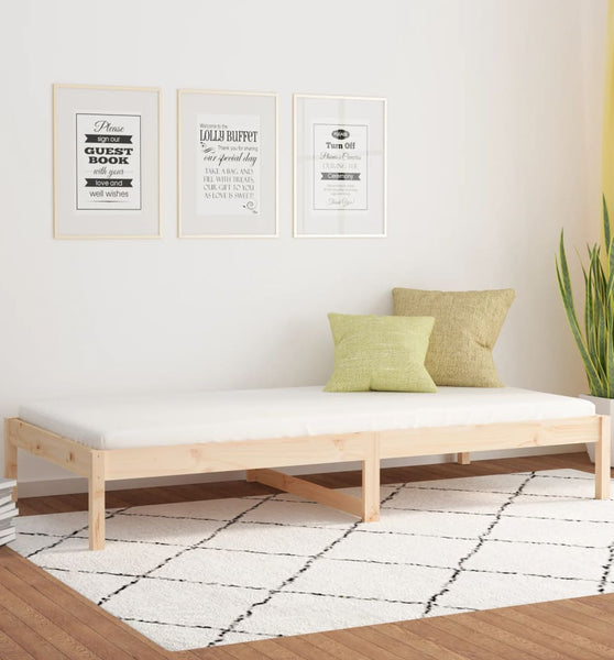 Tagesbett ohne Matratze 90x200 cm Massivholz Kiefer