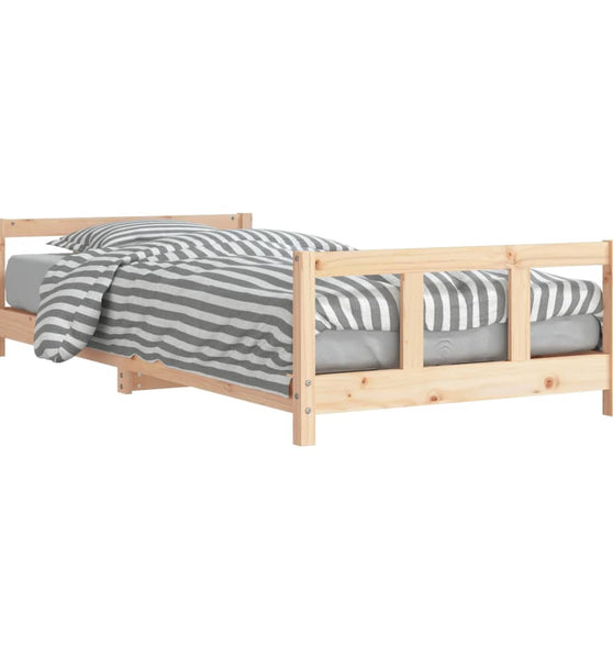 Kinderbett 90x200 cm Massivholz Kiefer