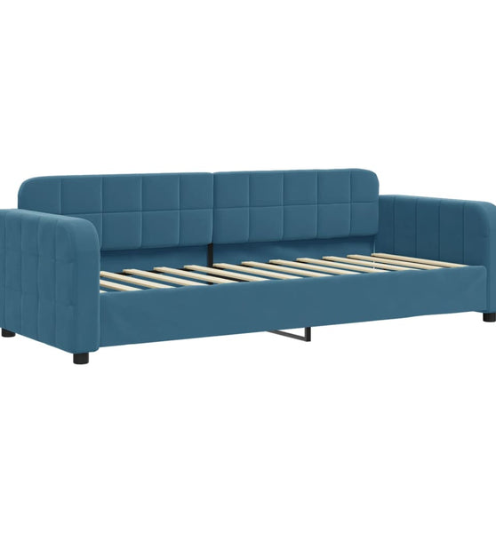 Tagesbett Blau 80x200 cm Samt