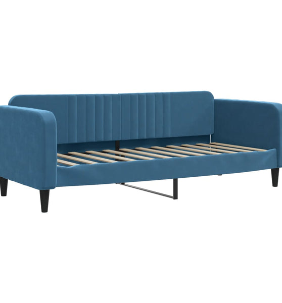 Tagesbett Blau 80x200 cm Samt