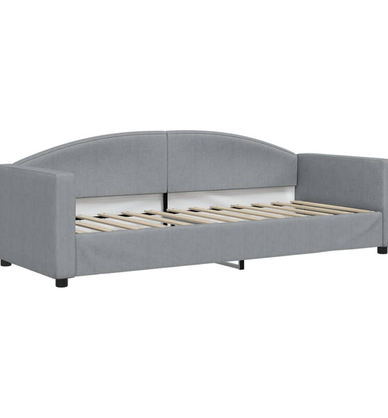 Tagesbett Hellgrau 80x200 cm Stoff