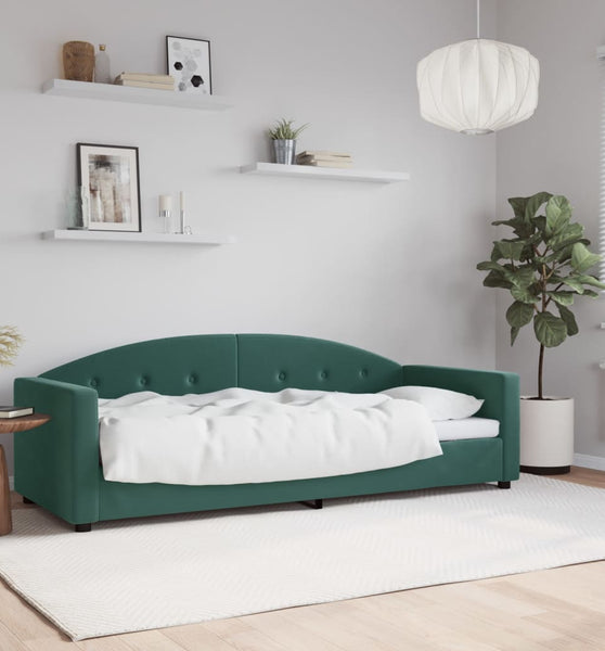 Tagesbett Dunkelgrün 80x200 cm Samt