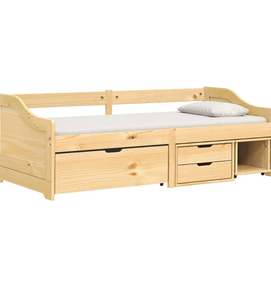 Tagesbett mit 3 Schubladen IRUN 90x200 cm Massivholz Kiefer