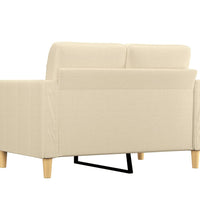 2-Sitzer-Sofa Creme 120 cm Stoff