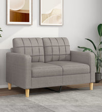 2-Sitzer-Sofa Taupe 120 cm Stoff
