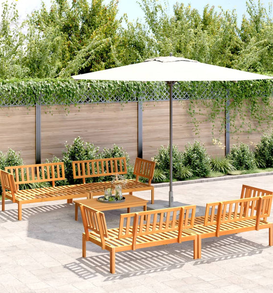 5-tlg. Garten-Sofagarnitur aus Paletten Massivholz Akazie