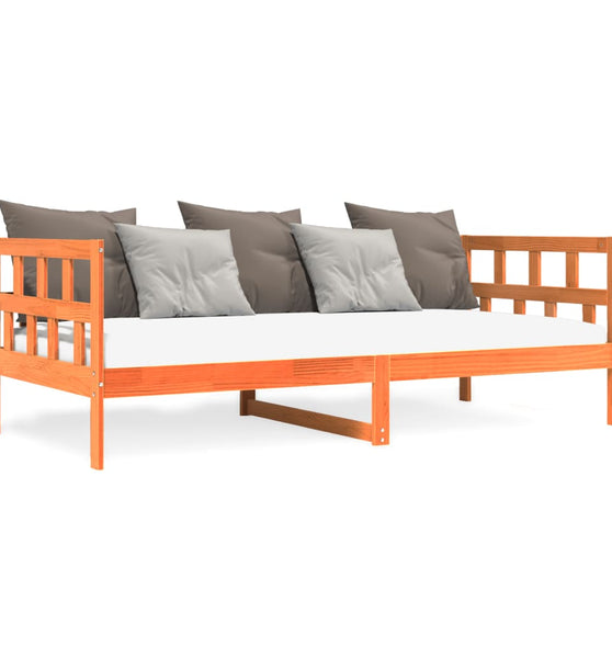 Tagesbett ohne Matratze Wachsbraun 90x190 cm Massivholz Kiefer