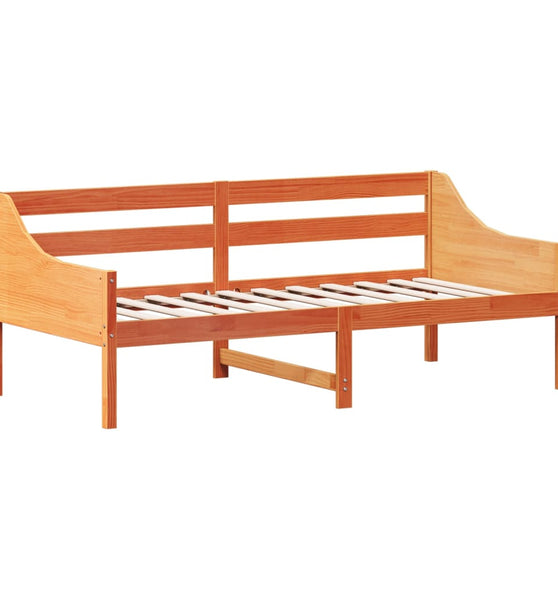 Tagesbett ohne Matratze Wachsbraun 90x190 cm Massivholz Kiefer