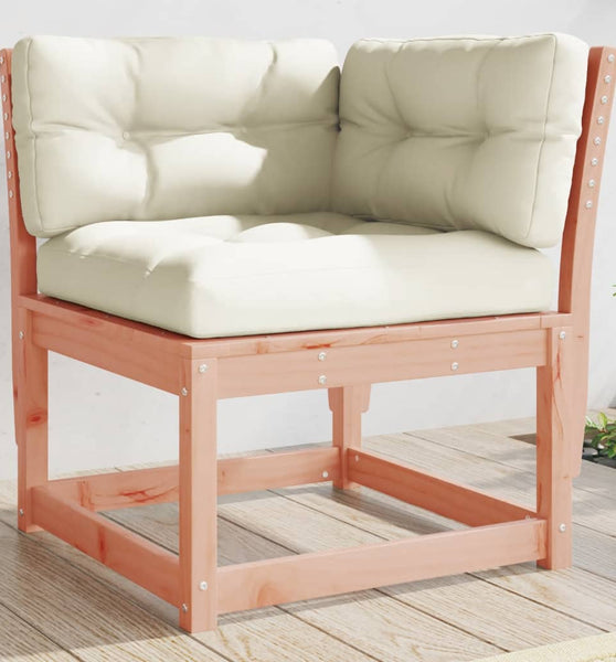 Garten-Ecksofa mit Kissen 73x73x78 cm Massivholz Douglasie