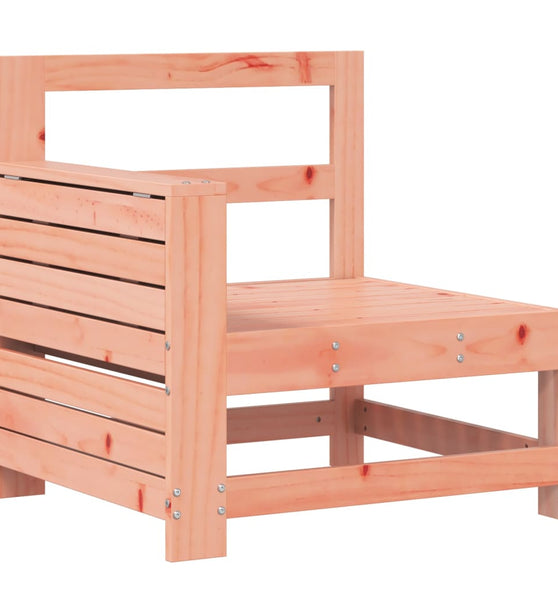 Gartensofa mit Armlehne und Beistelltisch Massivholz Douglasie