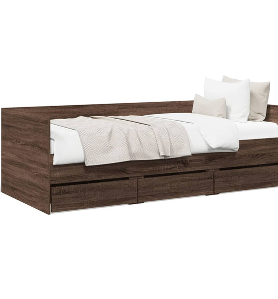 Tagesbett mit Schubladen ohne Matratze 75x190 cm