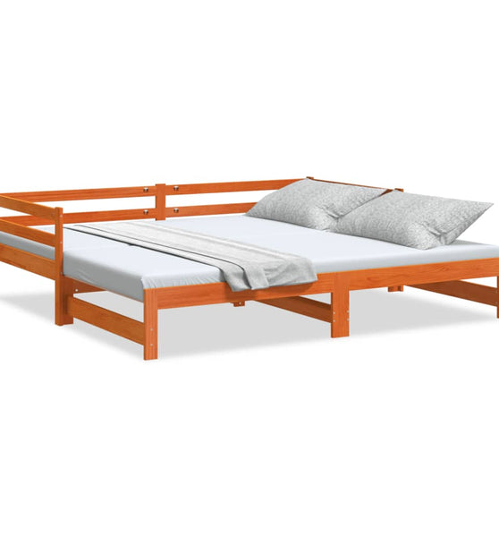 Tagesbett Ausziehbar ohne Matratzen 90x190 cm Massivholz