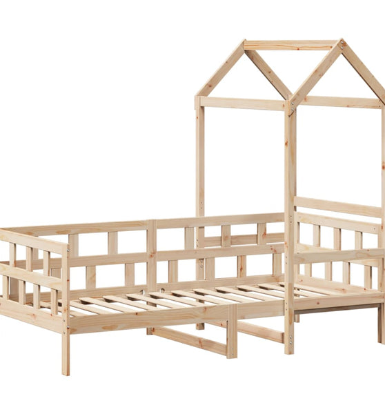 Tagesbett mit Dach 90x200 cm Massivholz Kiefer