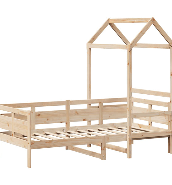 Tagesbett mit Dach 90x200 cm Massivholz Kiefer