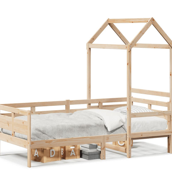 Tagesbett mit Dach 80x200 cm Massivholz Kiefer