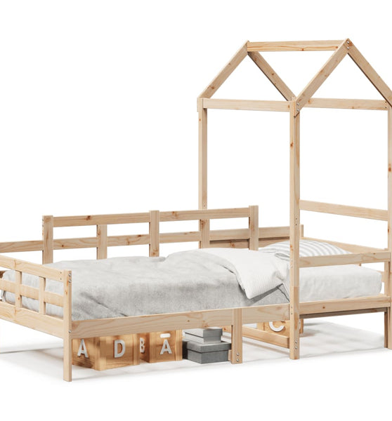 Tagesbett mit Dach 80x200 cm Massivholz Kiefer