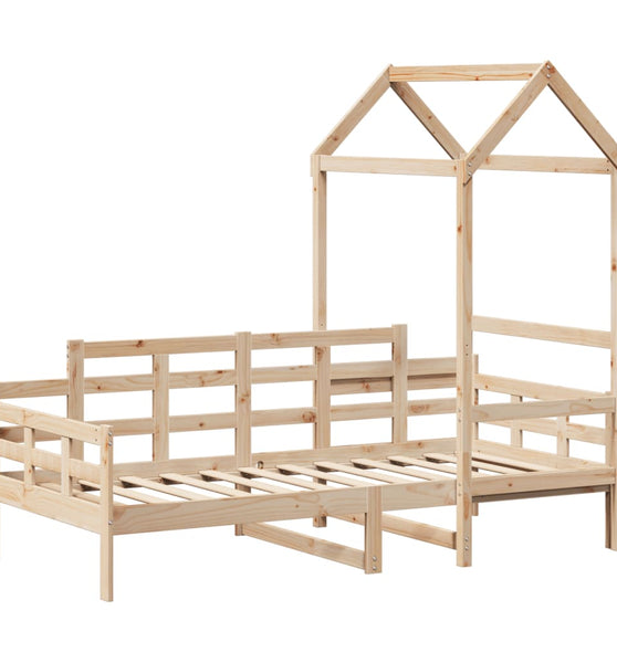 Tagesbett mit Dach 90x190 cm Massivholz Kiefer