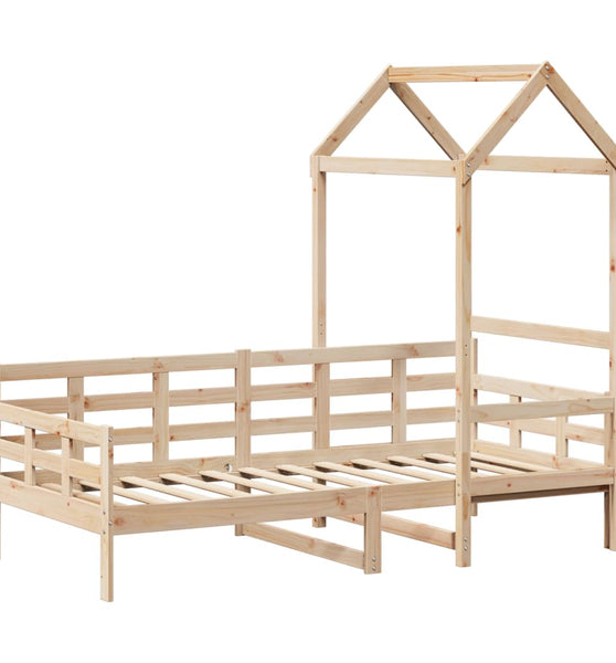 Tagesbett mit Dach 90x200 cm Massivholz Kiefer