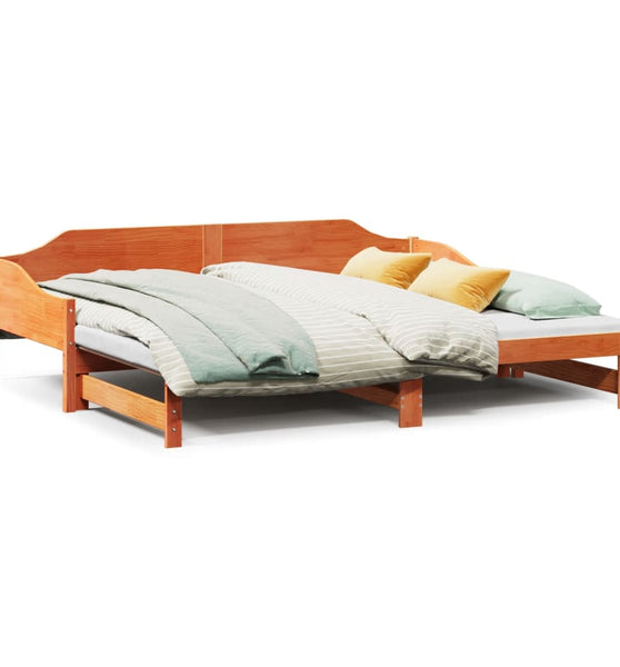 Tagesbett Ausziehbar ohne Matratzen 90x190 cm Massivholz