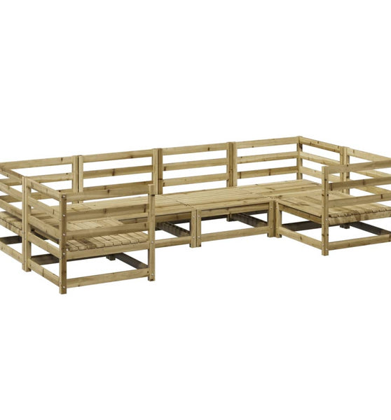 6-tlg. Garten-Sofagarnitur Kiefernholz Imprägniert