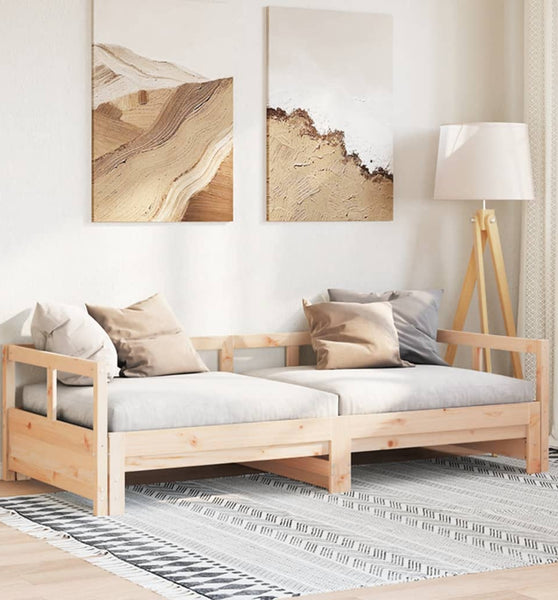 Tagesbett ohne Matratze 80x200 cm Massivholz Kiefer
