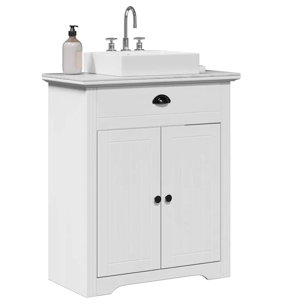 Waschbeckenunterschrank BODO Weiß 70x35x80 cm