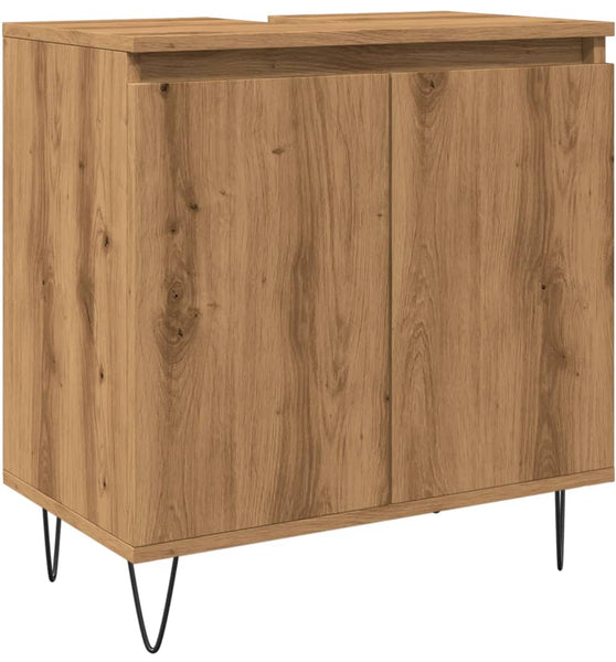 Badschrank Artisan-Eiche 58x33x60 cm Holzwerkstoff