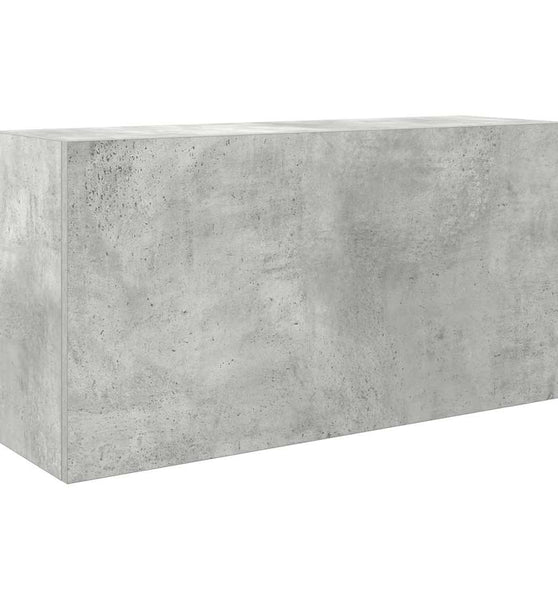Bad-Wandschrank Betongrau 80x25x40 cm Holzwerkstoff