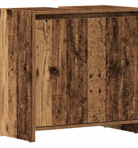 Waschbeckenunterschrank Altholz-Optik 60x33x60 cm Holzwerkstoff