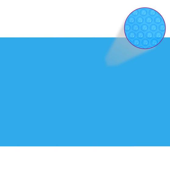 Rechteckige Pool-Abdeckung 260 x 160 cm PE Blau