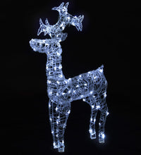 Weihnachtsdeko Rentier 90 LEDs 60x16x100 cm Acryl