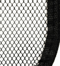 Faltbarer Welpenlaufstall mit Tragetasche Schwarz 125x125x61 cm
