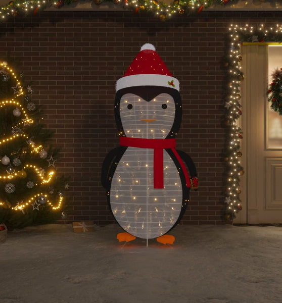 Weihnachtsdekoration Pinguin-Figur LED Luxus-Gewebe 180 cm