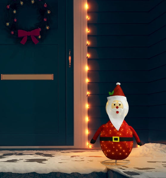 Weihnachtsdeko Weihnachtsmann LED Luxus-Gewebe 60 cm